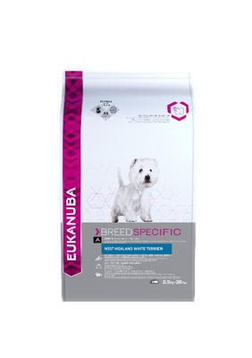 Eukanuba West Highland White Terrier hondenvoer 2,5 kg Eukanuba West Highland White Terrier hondenvoer 2,5 kg