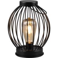 LED Tafellamp op Zonne-energie - Solar Hanglamp - Trion Muricy - Warm Wit 2700K - Spatwaterdicht IP44 - Rond - Zwart - thumbnail