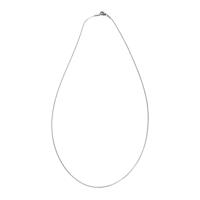 Stalen Halsketting met Karabijnslotje Zilverkleurig (60 cm / 1 mm) - thumbnail