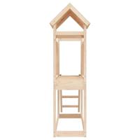 VidaXL Speelhuis 53x110x214 cm massief grenenhout - thumbnail