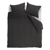 Dekbedovertrek Cotton Uni Antracite 240x200/220 - thumbnail