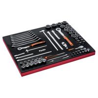 Bahco Foaminlay Fit&Go 3/3 met doppen en toebehoren 1/4" | 1/2" en 3/8" en sleutels - 75-delig - FF1A5032 - thumbnail