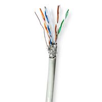 Netwerk Kabel Rol | CAT6 | Stranded | S/FTP | CCA | 100.0 m | Binnenshuis | Rond | PVC | Grijs - thumbnail