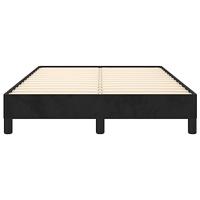 Bedframe zonder matras 120x200 cm fluweel zwart - thumbnail