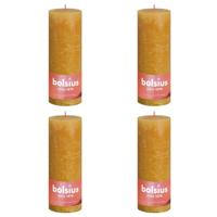Bolsius rustiek stompkaars 190/68 honey yellow a4 - thumbnail