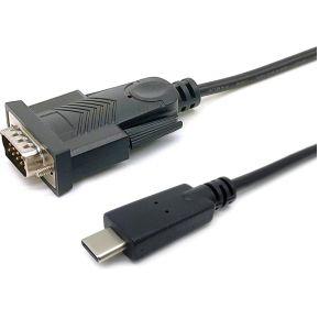 Equip 133392 seriële kabel Zwart 1,5 m USB Type-C DB-9 Equip 133392 seriële kabel Zwart 1,5 m USB Type-C DB-9