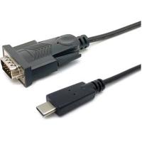 Equip 133392 seriële kabel Zwart 1,5 m USB Type-C DB-9 - thumbnail