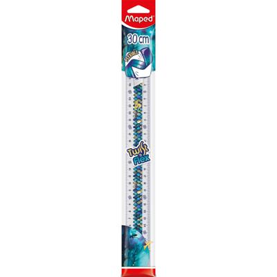 Liniaal maped twist n flex dragon 30cm blauw