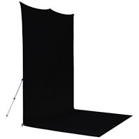 Westcott X-Drop Pro rimpelbestendige achtergrond - rijke zwarte sweep (8' x 13') - thumbnail