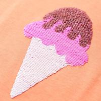 Kindershirt 128 neonoranje - thumbnail