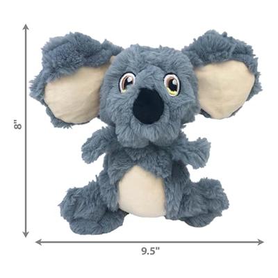 KONG SCRUMPLEZ KOALA PLUCHE MET PIEP GRIJS 22X23X10 CM