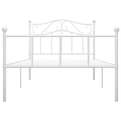 Bedframe metaal wit 90x200 cm Bedframe metaal wit 90x200 cm