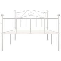 Bedframe metaal wit 90x200 cm - thumbnail