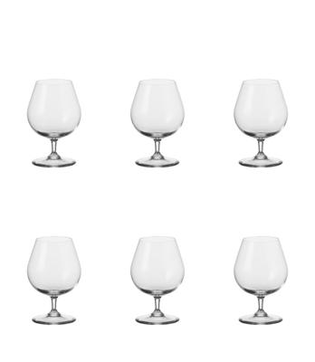 Leonardo Ciao+ cognacglas - set van 6 Leonardo Ciao+ cognacglas - set van 6