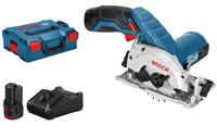 Bosch Professional GKS 12V-26 2x3 Ah L-BOX Accu-cirkelzaag Zaagdiepte 90° (max.) 26.5 mm Incl. koffer, Incl. accu, Incl. lader 12 V 3 Ah - thumbnail