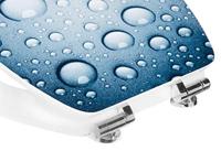 Cornat Wc-Bril Mdf Waterdruppels Sc Bl - KSDSC354 - thumbnail