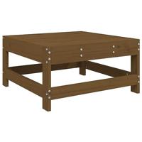 Tuinvoetenbank met kussen massief grenenhout honingbruin - thumbnail