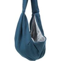 Trixie draagtas buikdrager sling blauw / grijs - thumbnail