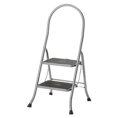 Altrex cromato huishoudtrap 2-treeds met hoge beugel silver - 500950 Altrex cromato huishoudtrap 2-treeds met hoge beugel silver - 500950