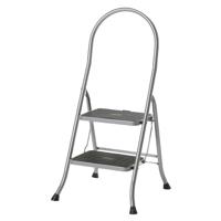 Altrex Cromato huishoudtrap 2-treeds met hoge beugel Silver - 500950 - thumbnail