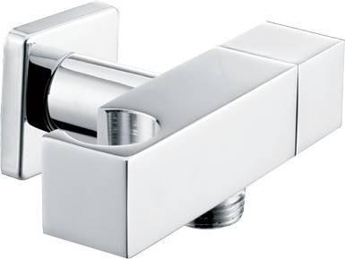 Best Design Best-Design "Vierkant" Muuraansluiting Afsluitbaar + Opsteek Chroom