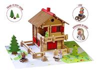 JEUJURA - Houten bouwset - Het grote alpenchalet - 215 onderdelen - Geschikt voor kinderen vanaf 5 jaar - thumbnail