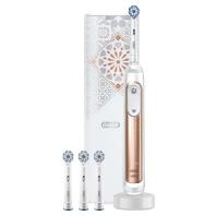 Oral-B Genius X 20000 Luxe Edition Volwassene Roterende tandenborstel Roségoud, Wit - thumbnail