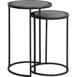 Light & Living Bijzettafel 'Talca' Set van 2 stuks, 35/40cm, kleur Antiek Lood Light & Living Bijzettafel 'Talca' Set van 2 stuks, 35/40cm, kleur Antiek Lood