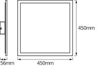 OSRAM Smart+ Inbouwlamp 28 W Warmwit, Daglichtwit - thumbnail