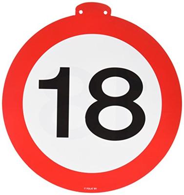 Vlaggenlijn verkeersbord &apos;18&apos;