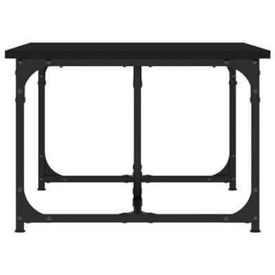 Salontafel 90x50x35 cm bewerkt hout zwart