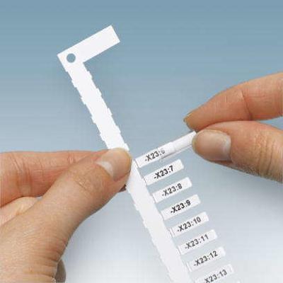 Phoenix Contact 0828957 US-WMT (30X4) YE Adermarkering Montagemethode: Schuiven Markeringsvlak: 30 x 4 mm Geel Aantal markeringen: 420 10 stuk(s)