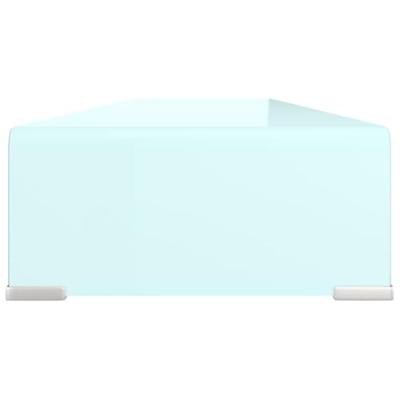 TV-meubel/monitorverhoger 110x30x13 cm glas groen