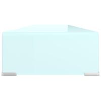 TV-meubel/monitorverhoger 110x30x13 cm glas groen - thumbnail