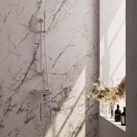 Douchekraanset Brauer Chrome Carving Opbouw Met Glijstang En Staafhanddouche Geborsteld Chroom Brauer - thumbnail