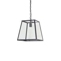 Light & Living Hanglamp 'Saunte', glas metaal zwart - thumbnail