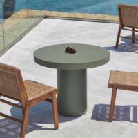 Kave Home Ronde Bistrotafel 'Aiguablava' Beton, 90cm, kleur Donkergroen - thumbnail