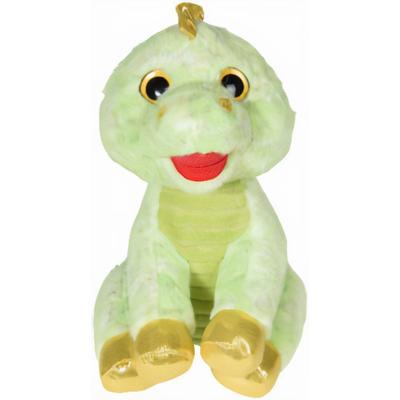 Free and Easy knuffel Dinosaurus junior 25 x 23 cm pluche groen