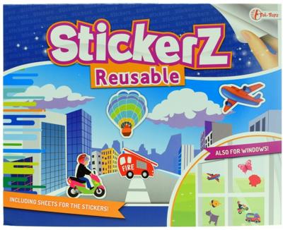 StickerZ stickerboek verschillende voertuigen met herbruikbare (raam) stickers