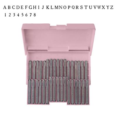 We R Makers • alphabet stamps serif font upper case and numbers with case