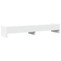 VidaXL Monitorstandaard 100x24x16 cm bewerkt hout wit - thumbnail