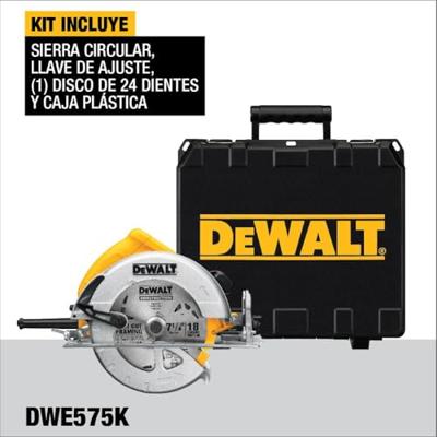 DEWALT DWE575K Handcirkelzaag Incl. accessoires 1600 W