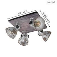Eglo OpbouwspotBarnstaple 4-lichts - 49653 - thumbnail
