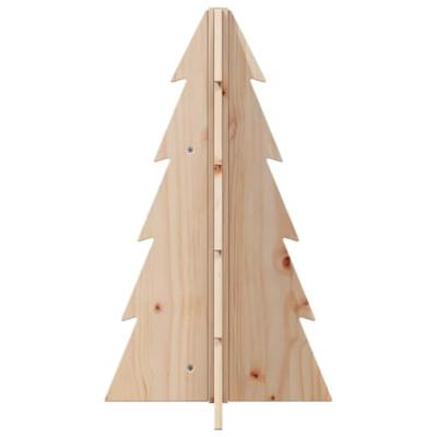 VidaXL Kerstdecoratie kerstboom 69,5 cm massief grenenhout VidaXL Kerstdecoratie kerstboom 69,5 cm massief grenenhout