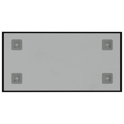 Magneetbord voor aan de wand 40x20 cm gehard glas zwart