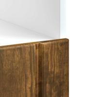 Ovenkast Lucca bewerkt hout gerookt eikenkleurig - thumbnail