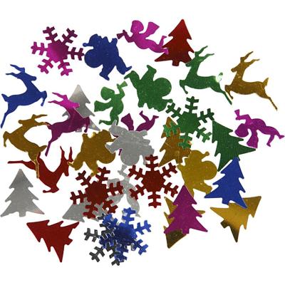 Creativ Company Pailletten, afm 15 mm, metallic kleuren, 250 gr/ 1 doos