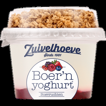 Zuivelhoeve Boer&apos;n yoghurt® Bosvruchten & Muesli 170 g bij Jumbo