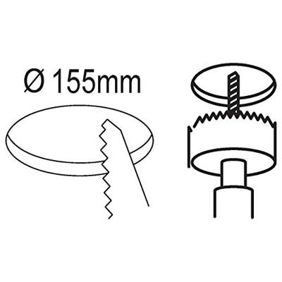 Eglo Led inbouwspotFueva 5 IP44 - Ø 16,6cm wit - 99203