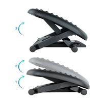 Voetensteun TooQ TQFR0603-B Zwart Verstelbaar Aanpasbaar - thumbnail